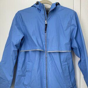 Charles River Light Blue Rain Jacket